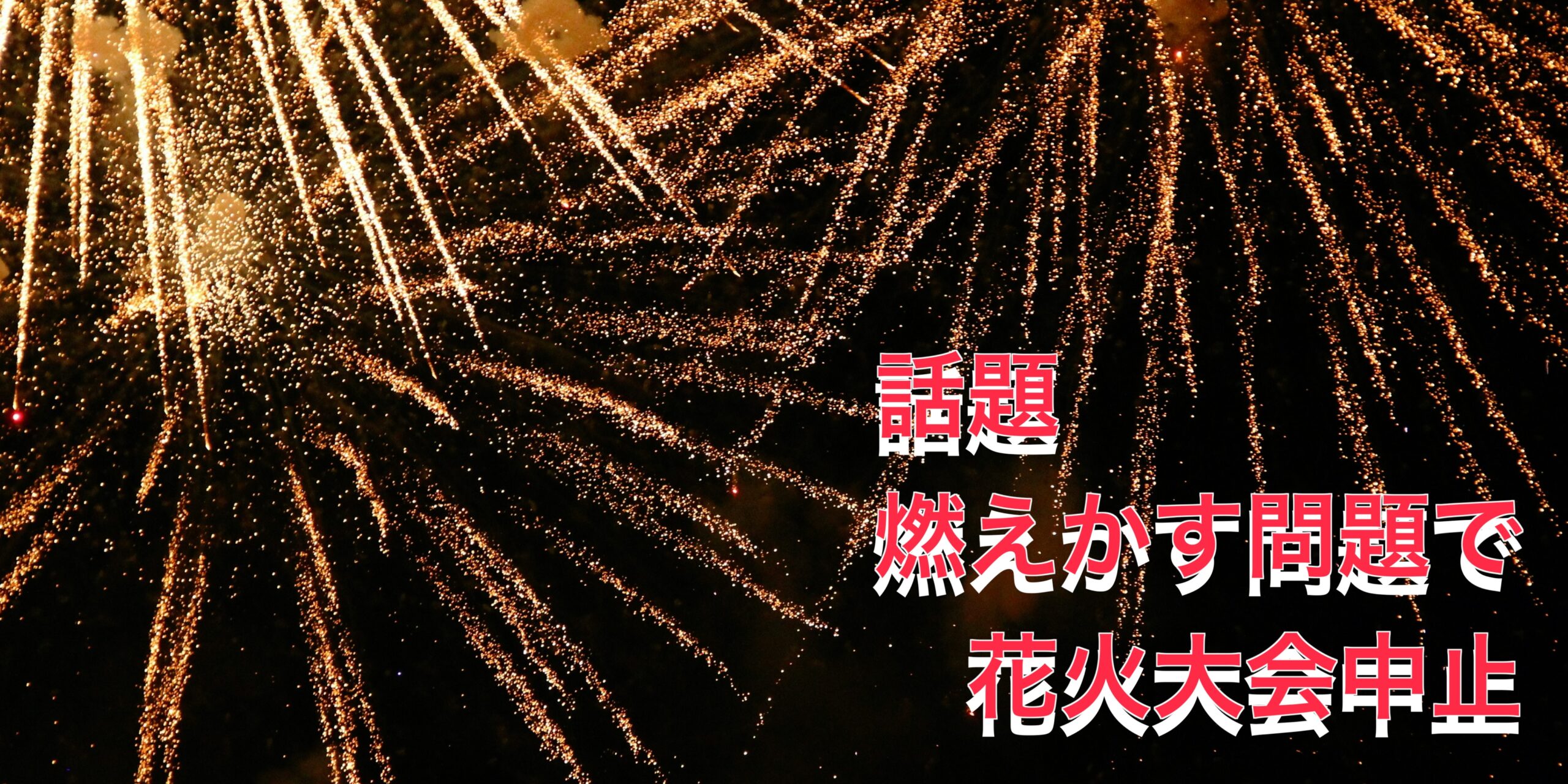 燃えかすに苦情で花火大会中止が話題＿残念なSNSでの反応まとめ