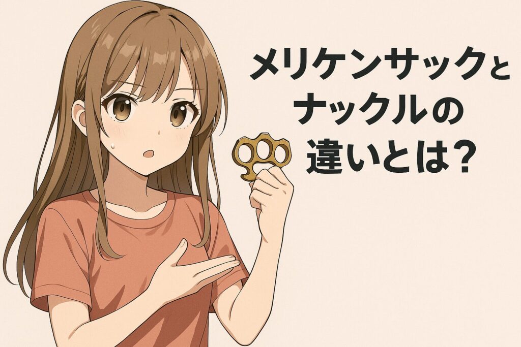メリケンサックがトレンド入りした理由は?ナックルとの違いや所持について