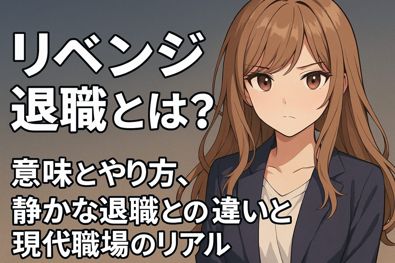リベンジ退職とは？意味とやり方、静かな退職との違いと現代職場のリアル