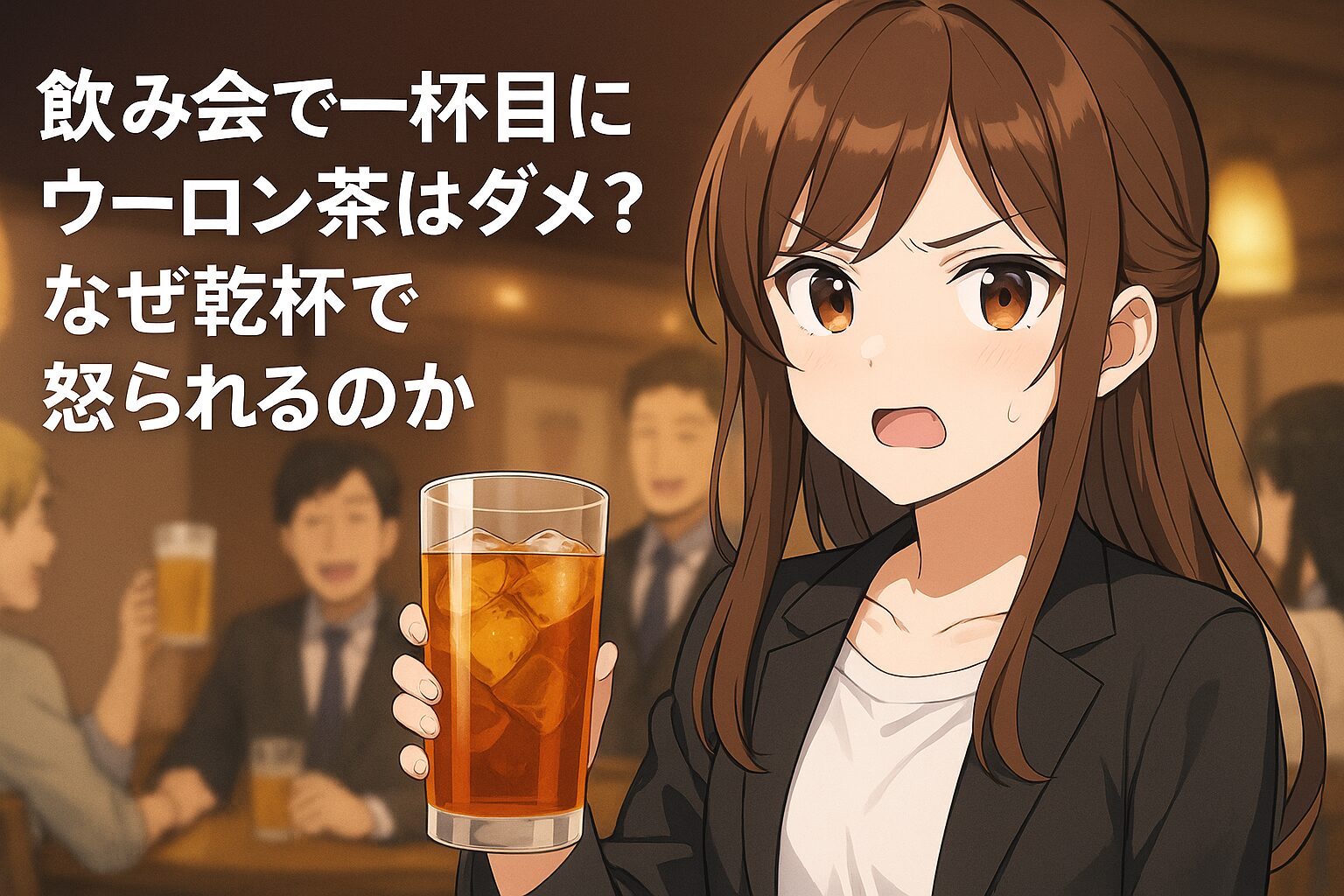 飲み会で一杯目にウーロン茶はダメ？なぜ乾杯で怒られるのか