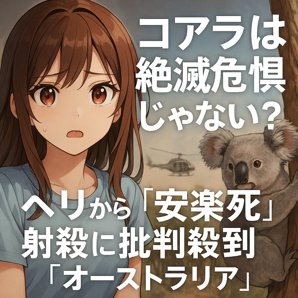 コアラは絶滅危惧じゃないの?ヘリからの「安楽死」射殺に批判殺到