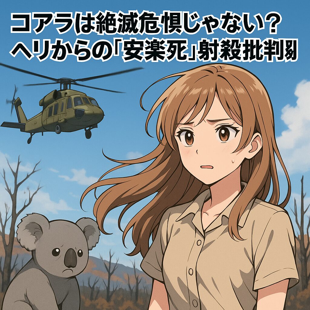 コアラは絶滅危惧じゃないの?ヘリからの「安楽死」射殺に批判殺到