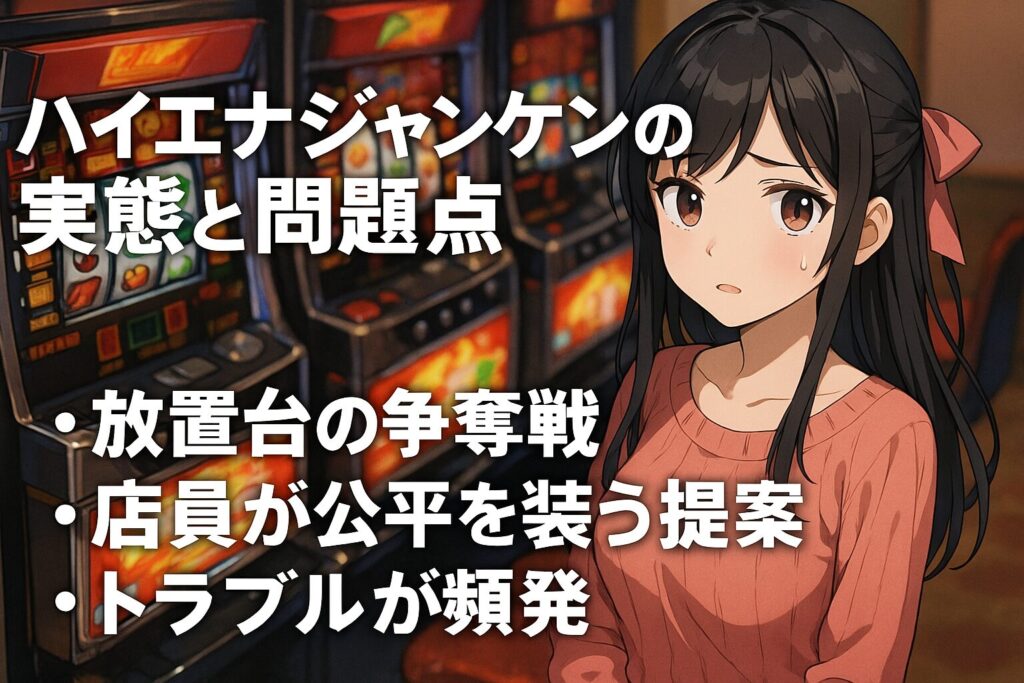 ハイエナジャンケンとは?都市伝説ではなかったパチ屋の異常光景