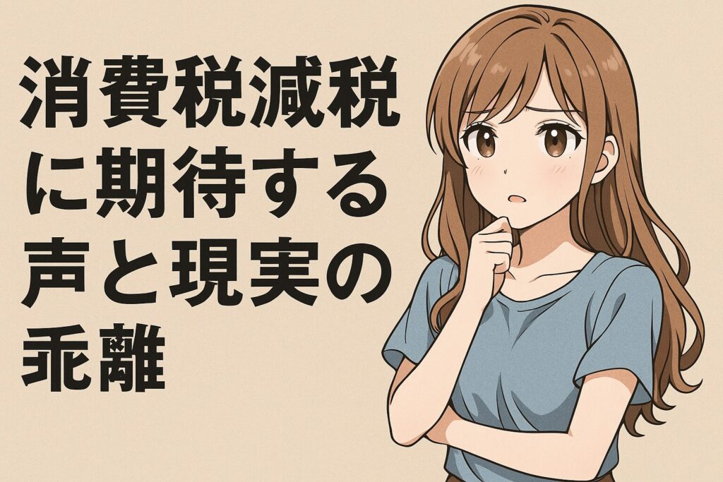 消費税減税、なぜしない?簡単に給付金ばかりの理由を考察