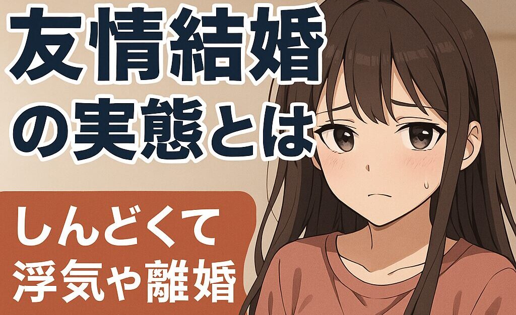 友情結婚の実態とは？しんどくて浮気や離婚率は高いデメリットも？