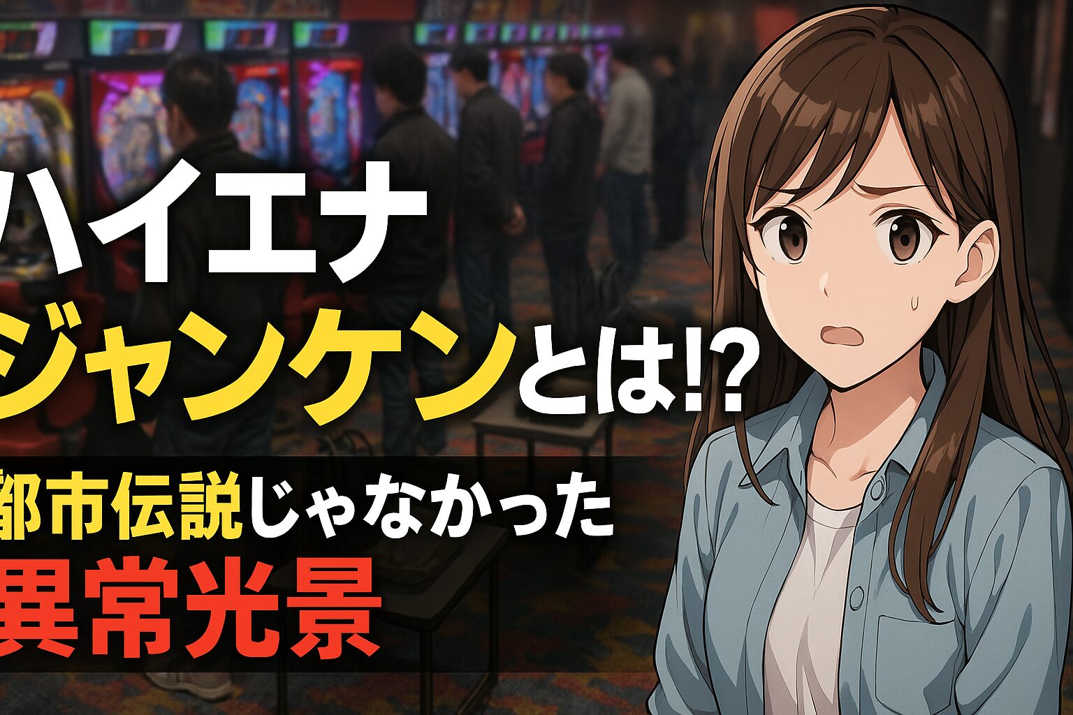 ハイエナジャンケンとは？都市伝説ではなかったパチ屋の異常光景