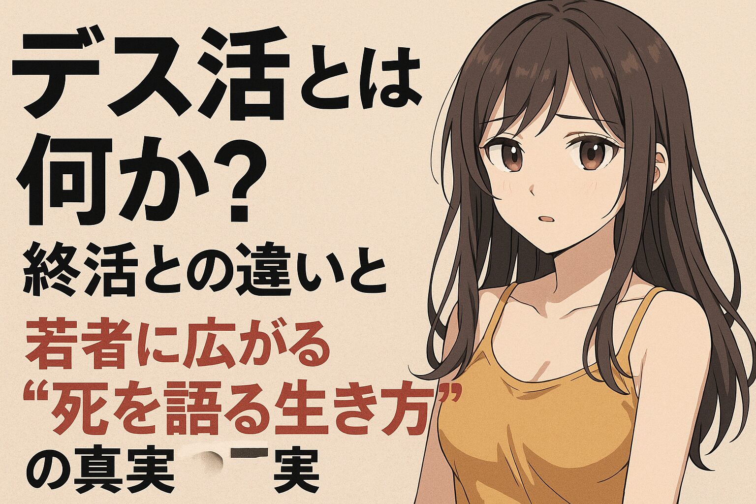デス活とは何か？意味や終活との違いは？若者に広がる“死を語る生き方”