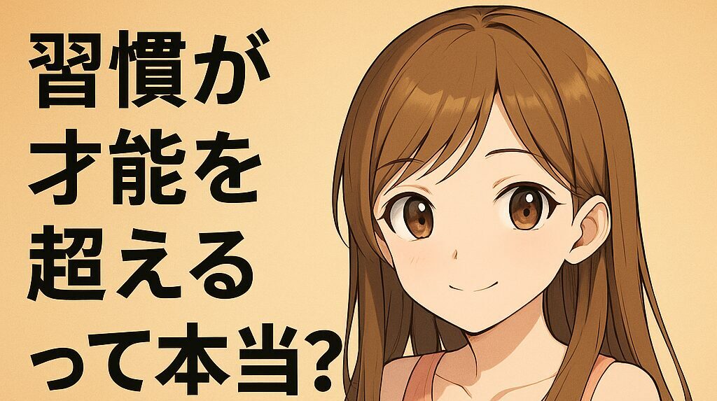 習慣が才能を超えるって本当？実例と科学で考えてみる