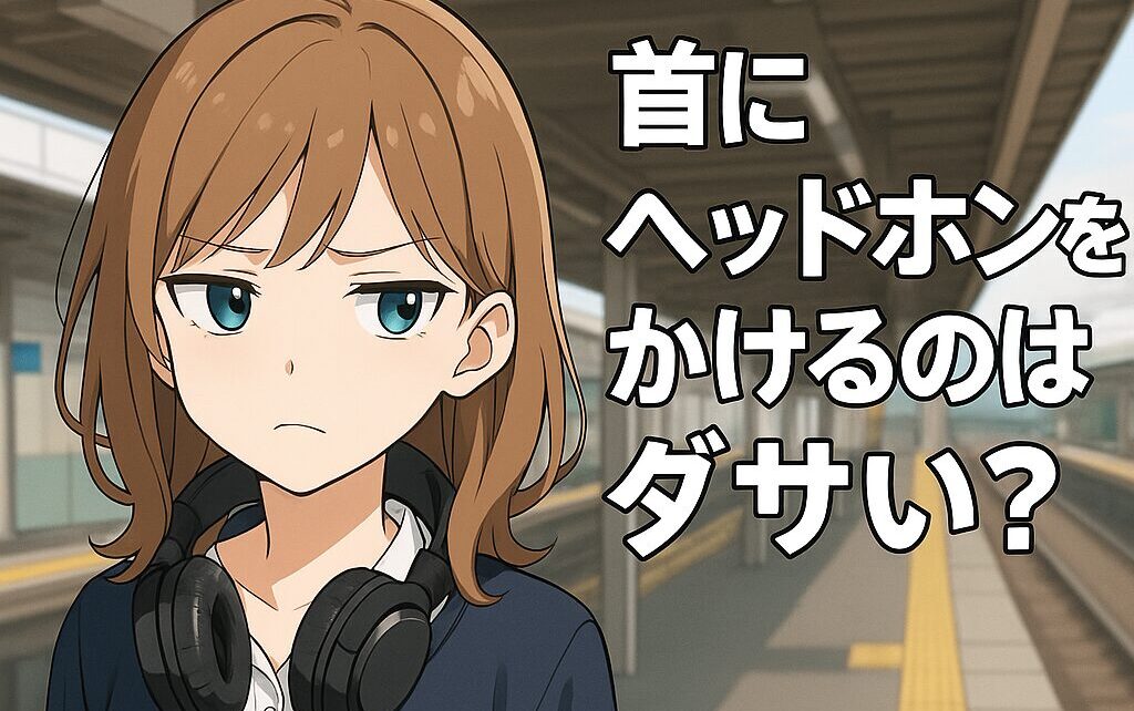 ヘッドホンを首にかけるのはダサい？カッコいい？世間の評価とは