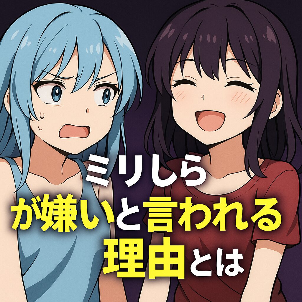 ミリしらが嫌いな人の理由とは?面白い派との決定的な違い