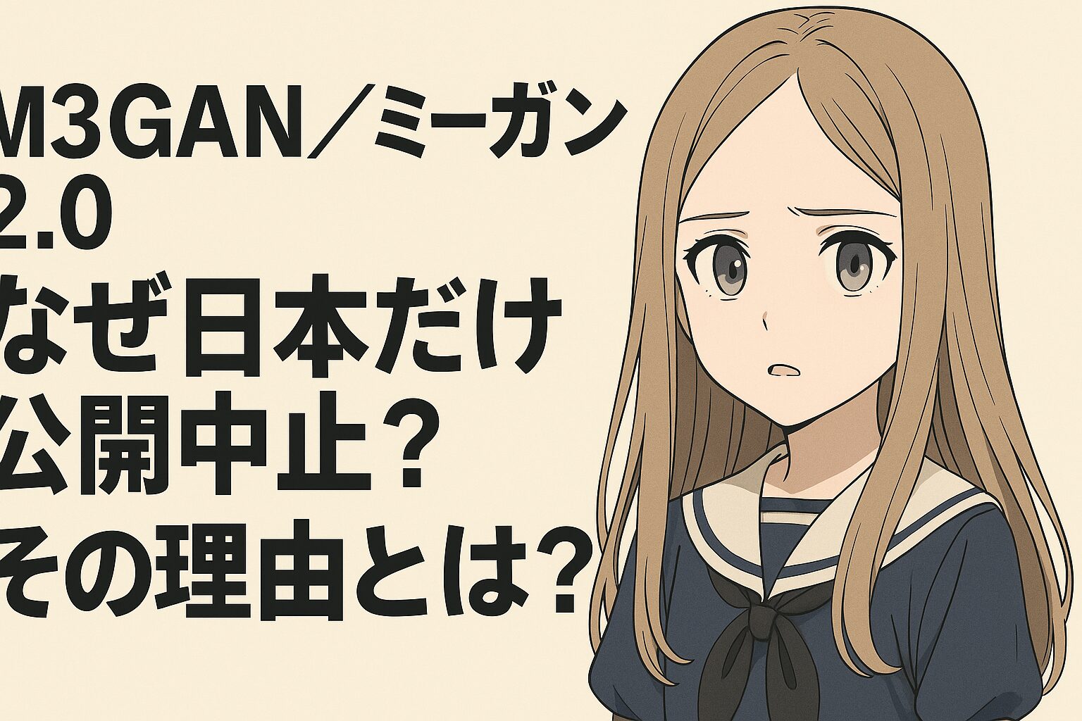 M3GAN／ミーガン 2.0なぜ日本だけ公開中止？その理由とは？