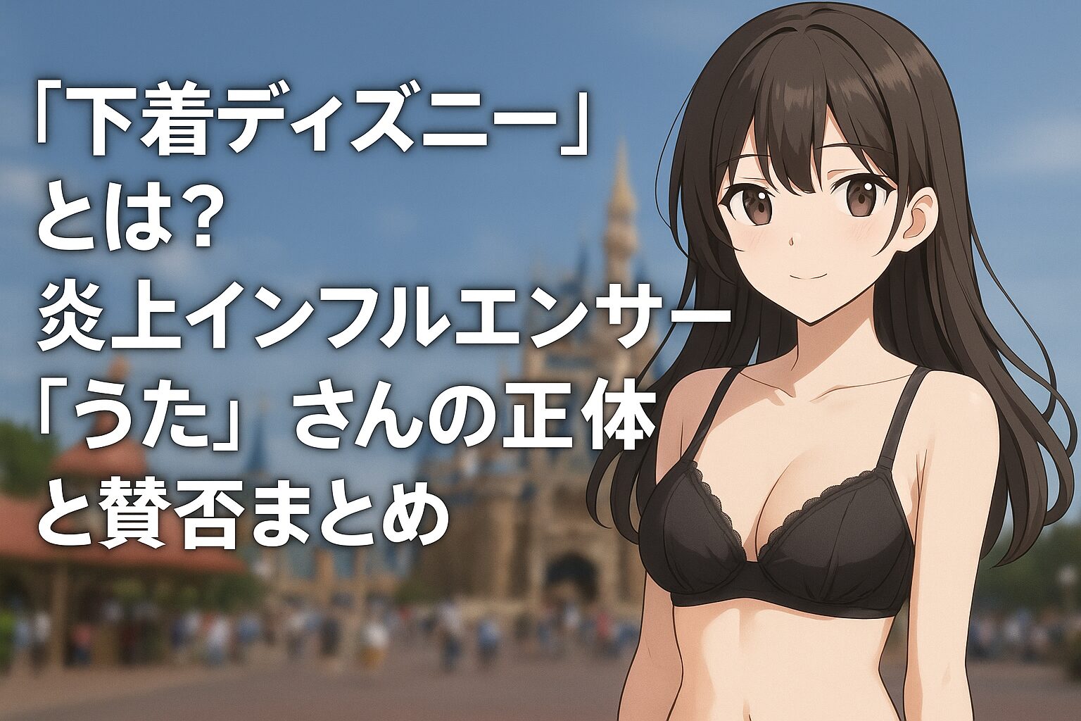 【画像】下着ディズニーとは誰？露出インフルエンサーの賛否まとめ