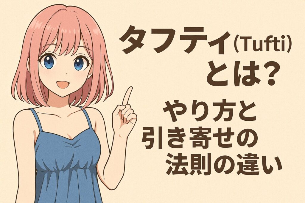 【簡単解説】タフティ(Tufti)とは?引き寄せの法則との違いと実践方法