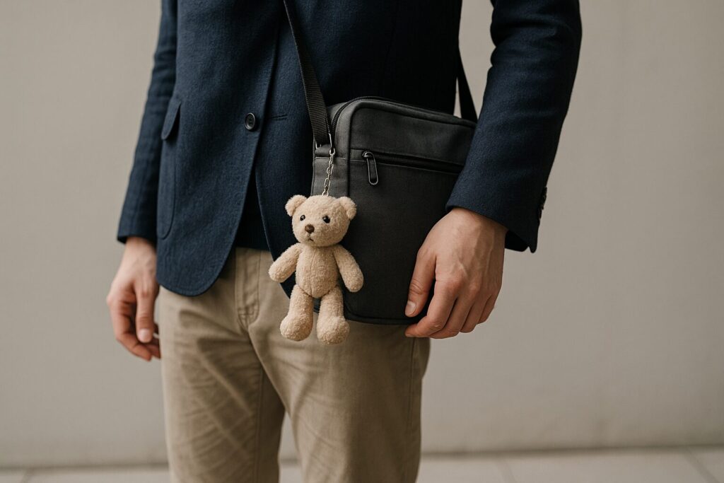 大人の男がバッグにぬいぐるみは変で気持ち悪い？心理と周囲の印象