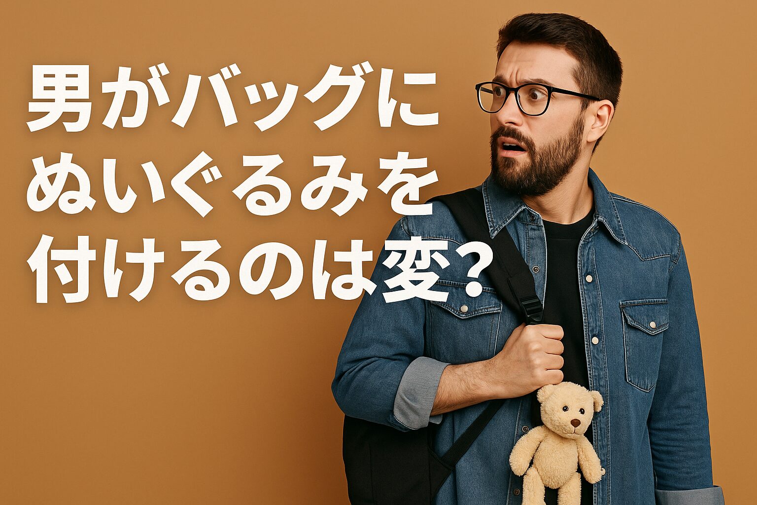 大人の男がバッグにぬいぐるみは変で気持ち悪い？心理と周囲の印象