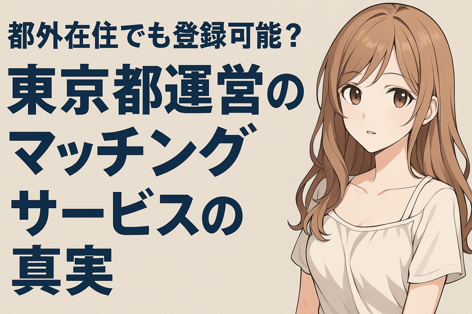 東京都マッチングアプリは都民以外も利用可能？