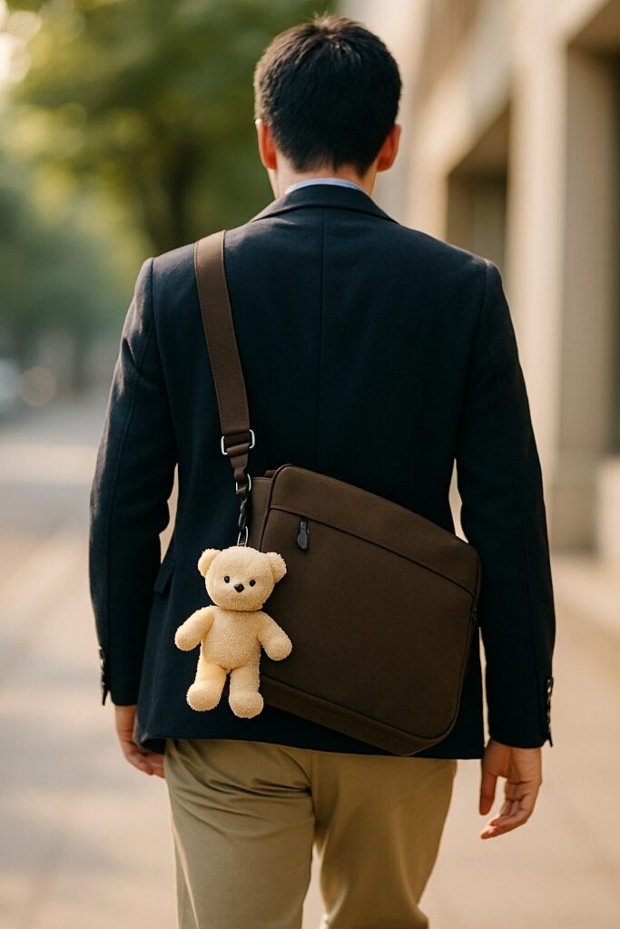 大人の男がバッグにぬいぐるみは変で気持ち悪い？心理と周囲の印象