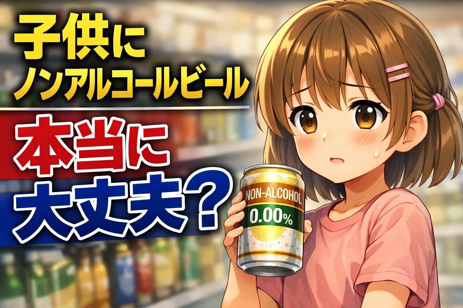 ノンアルコールビールは子供や未成年が飲んでも大丈夫？安全性と注意点