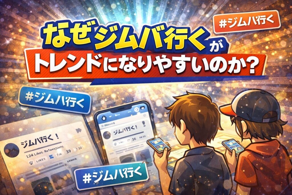 「ジムバ行く」とは？意味と使われ方を簡単に
なぜ「ジムバ行く」がトレンドに？