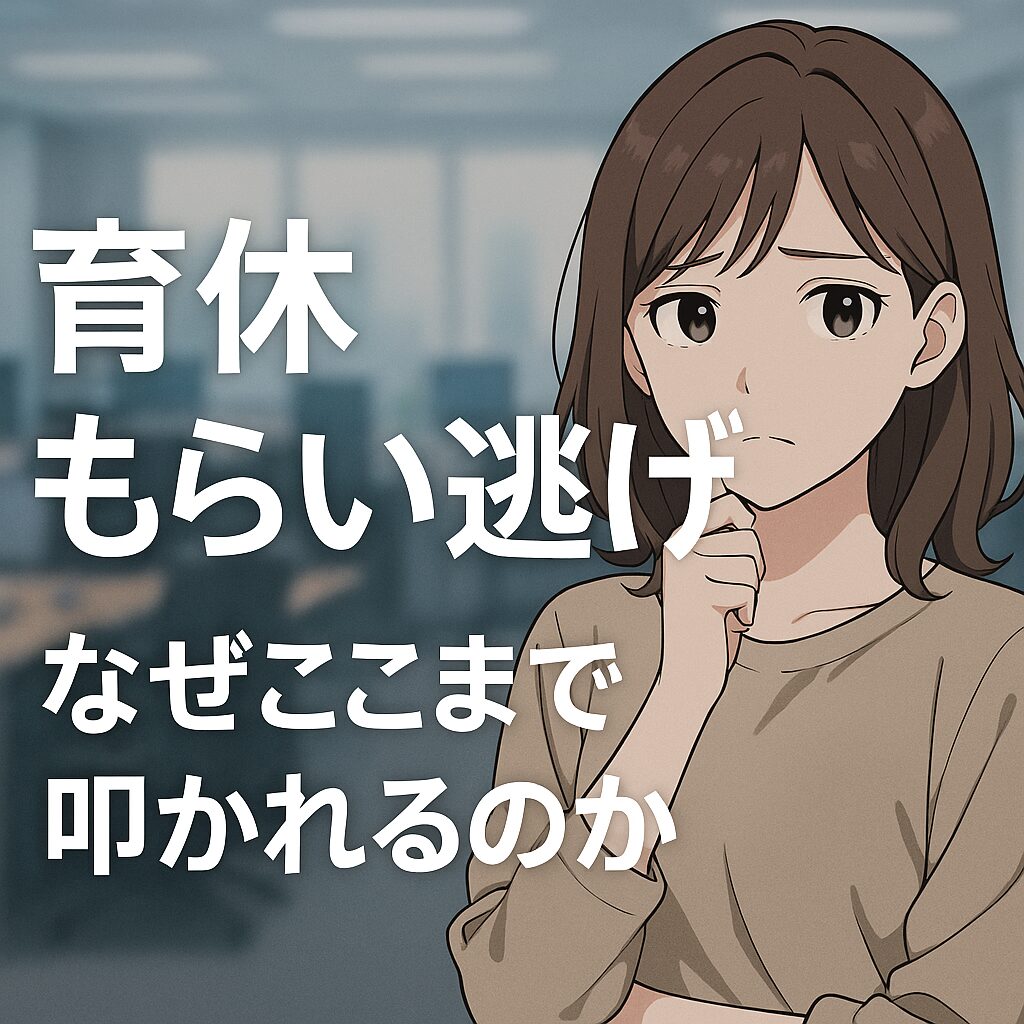 育休取得後の退職は「もらい逃げ」？なぜここまで批判されるのか