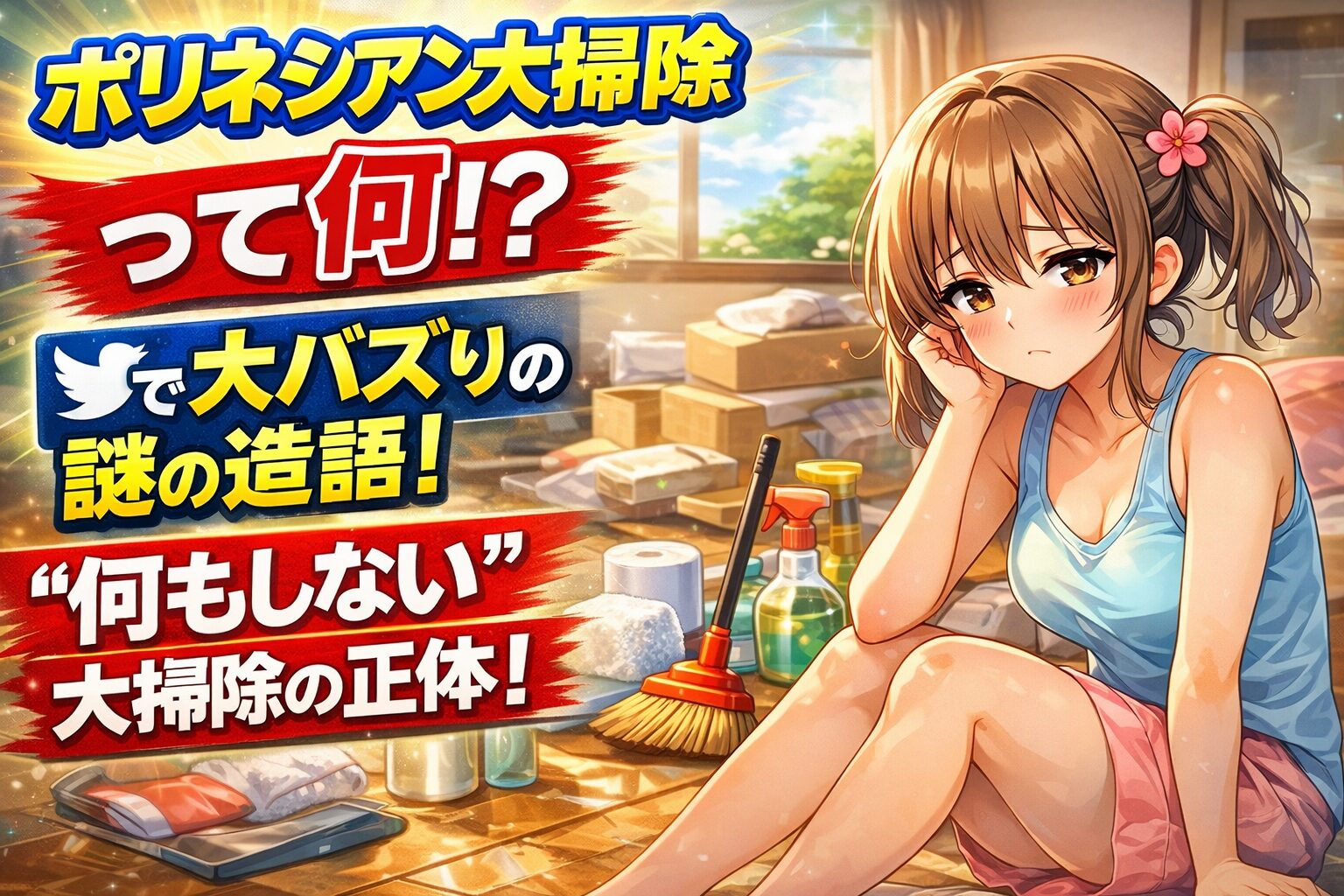 ポリネシアン大掃除とは何？Xでバズった“何もしない大掃除”