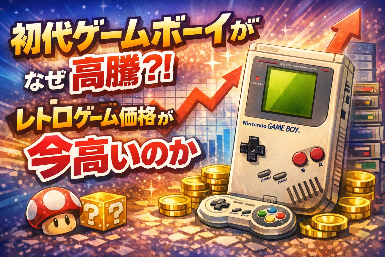 初代ゲームボーイが高騰？！なぜレトロゲーム価格が今高いのか