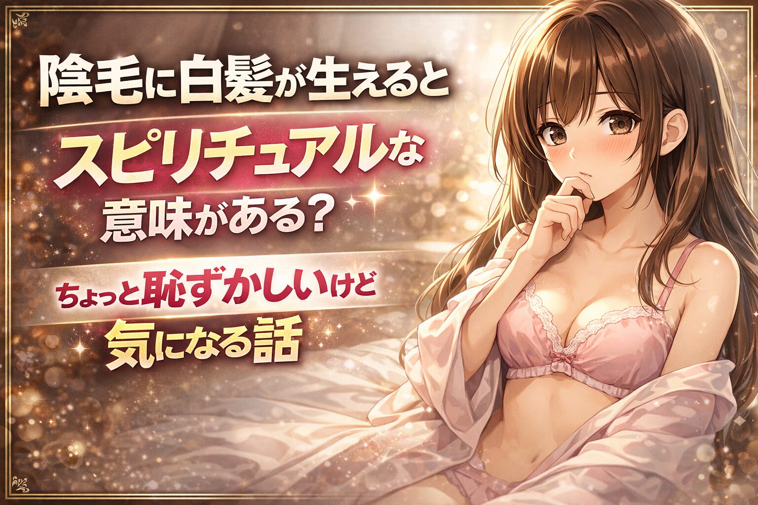 陰毛に白髪が生えるとスピリチュアルな意味がある？恥ずかしいけど気になる話