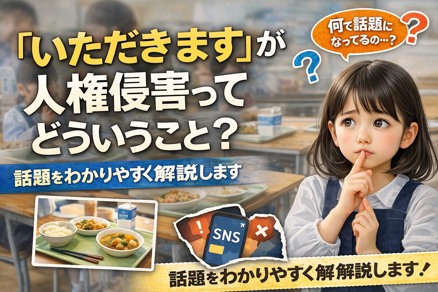『いただきます』が人権侵害？SNSで話題の”なぜ？”