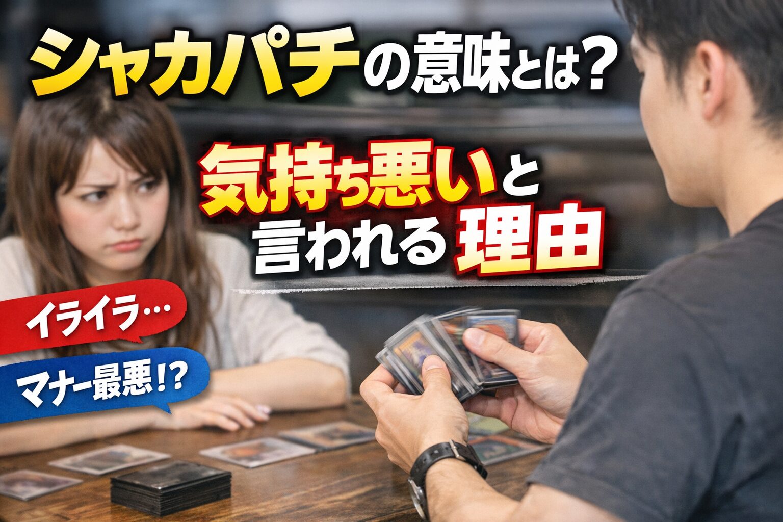 シャカパチの意味とは？気持ち悪いと言われる理由とマナー違反の境界