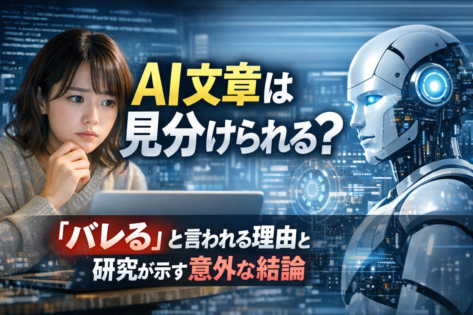 AI文章は見分けられる？見分け方は？バレると言われる理由も