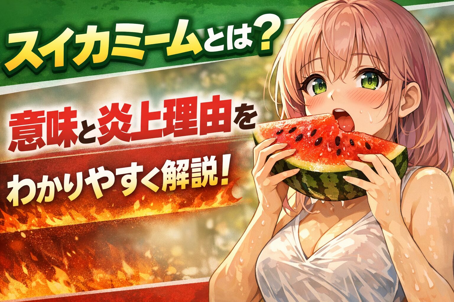 スイカミームとは？なぜ「気持ち悪い」と言われるのか