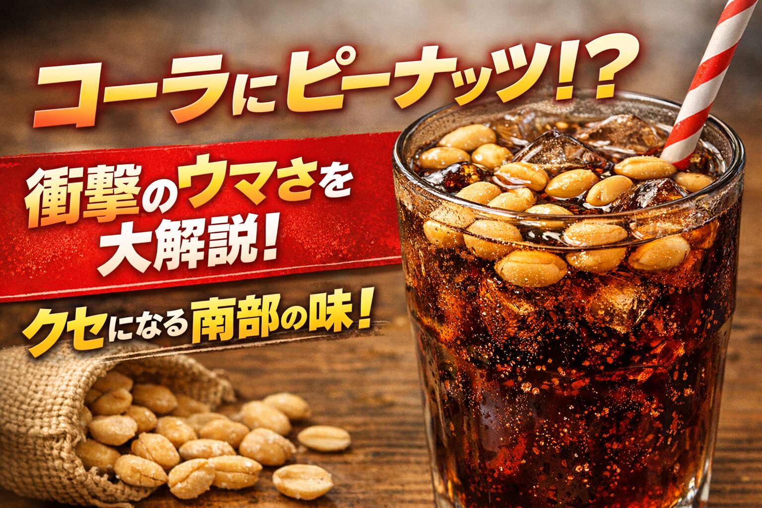 コーラにピーナッツを入れると美味しい？まずい？話題の食べ方