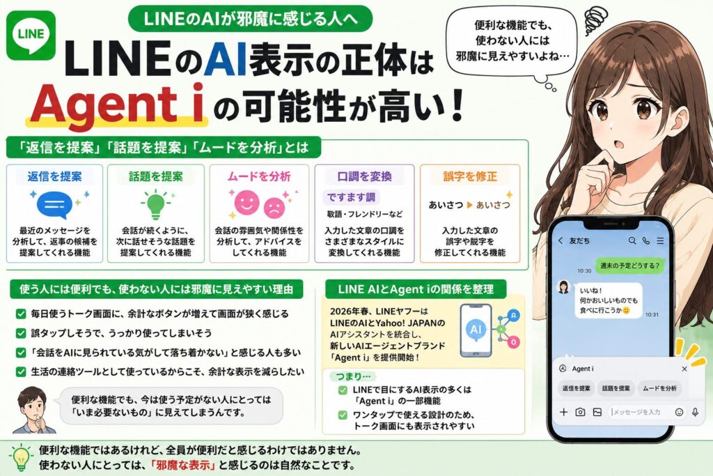 LINEのAIが邪魔！消す方法と30日後にまた出る理由をわかりやすく解説