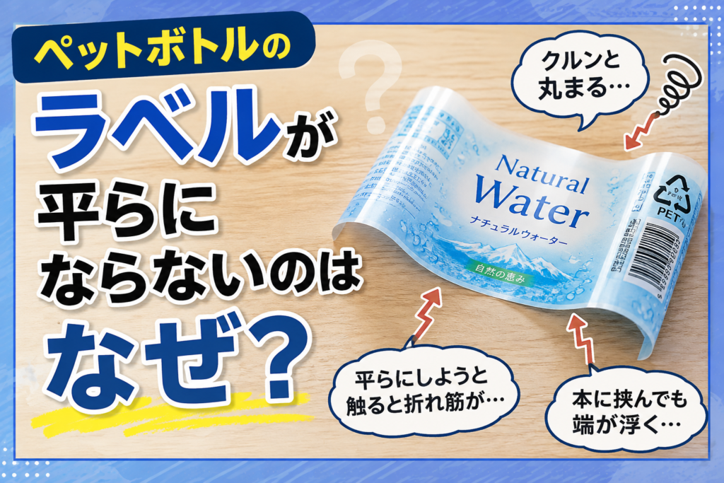 ペットボトルのラベルを平らにする方法