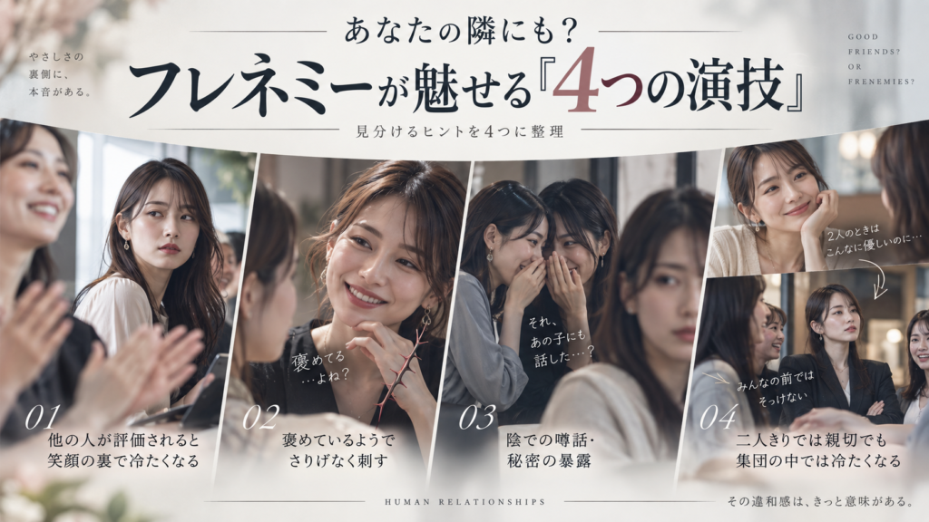 あなたの隣にも? フレネミーが魅せる「4つの演技」